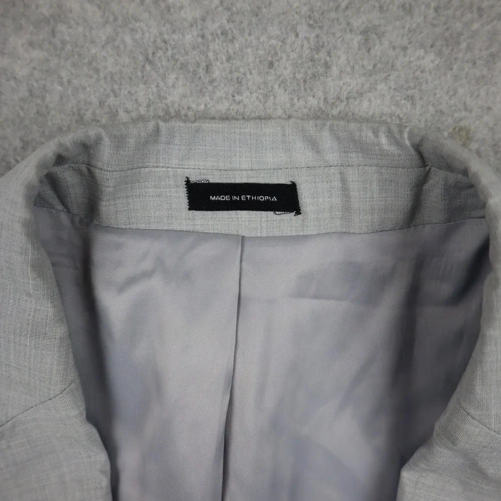 J.Ferrar Blazer Mens 40R Slim Light Gray Suit Jacket Two-Button Stretch Modern